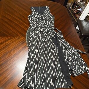 Abstract wrap dress